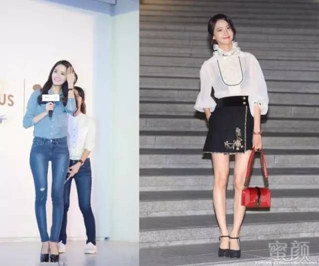 但不得不承认的是,腿型真的是硬伤,属于非常典型的o型腿